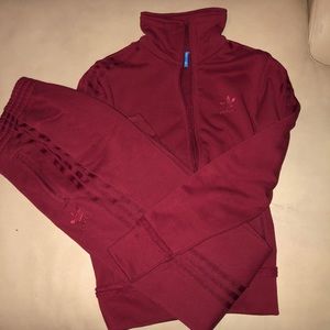 Adidas Maroon Set